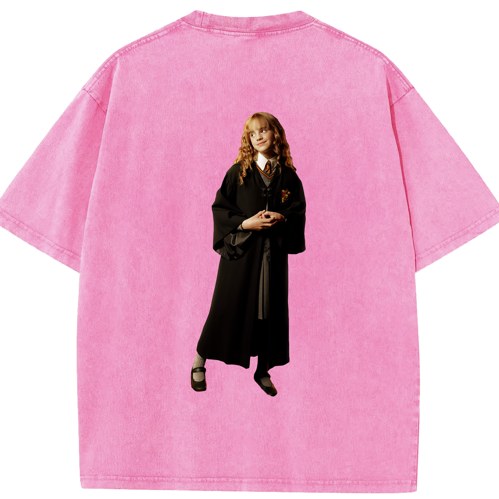 （画像用） Harry Potter ハリー・ポッターシリーズ 綿100% ヴィンテージ風 半袖Tシャツ（背面プリント）